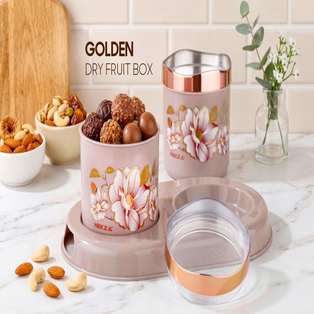Golden Dryfruit 2pcs Set