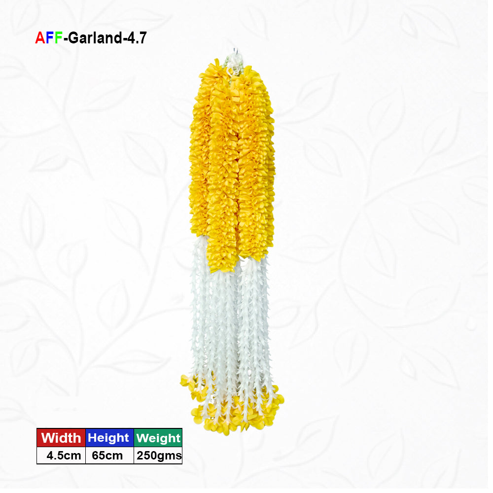 Artificial Flower Garland with plastic edges