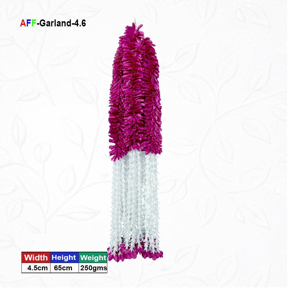 Artificial Flower Garland with plastic edges