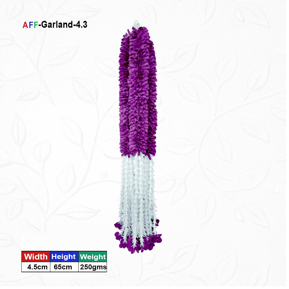 Artificial Flower Garland with plastic edges