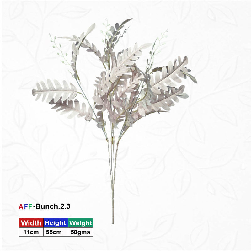 Artificial Giltter Fern Spray Purple light Brown Bunch