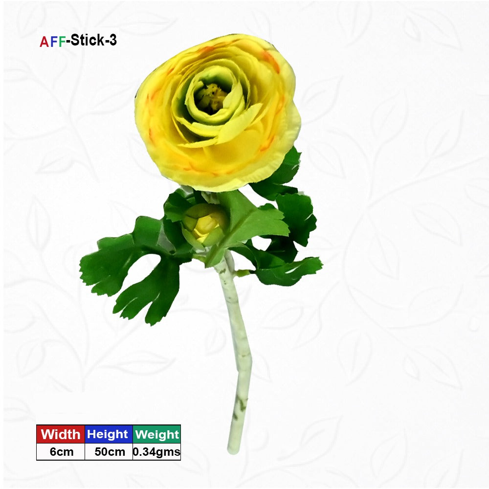 Artificial Flower Yellow Rose