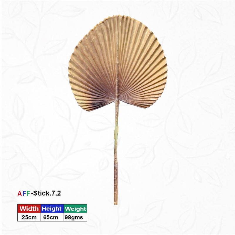 Artificial Brown Ruffled Fan Palm Stems