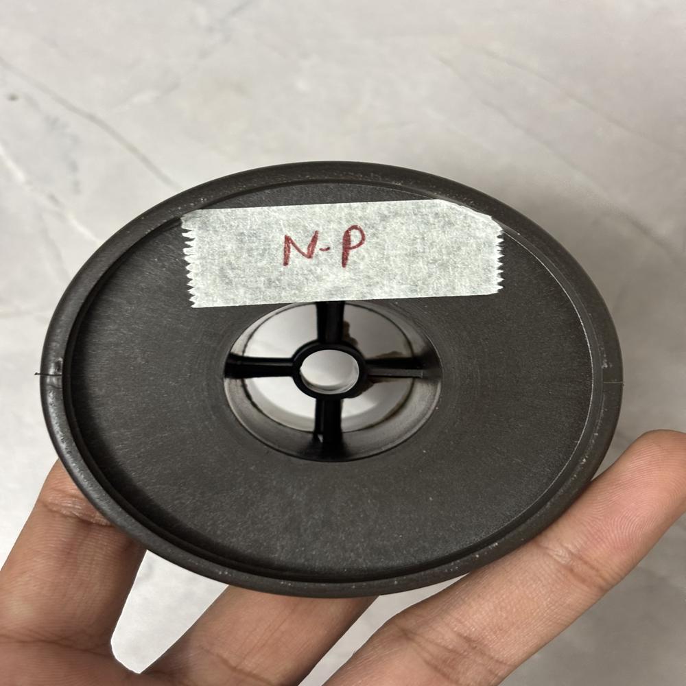Black Plastic Bobbin - Hardness: Rigid