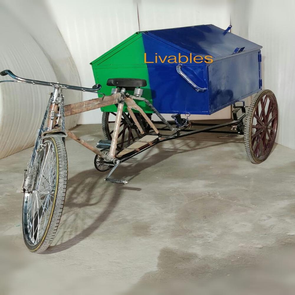 Garbage Collector Rickshaw - Color: Blue And Black