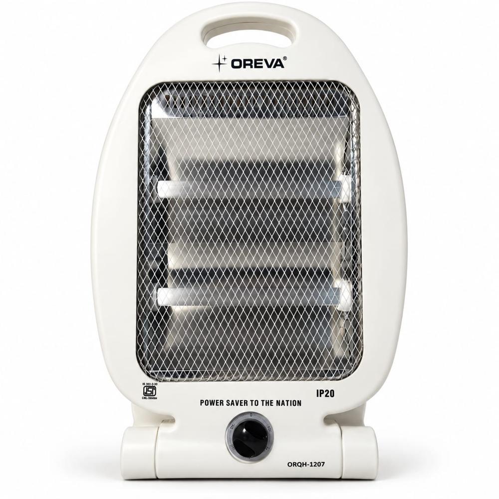 Oreva Orqh-1207 Quartz Room Heater 2 Rod Portable Electric Heater For Home & Office - Color: White