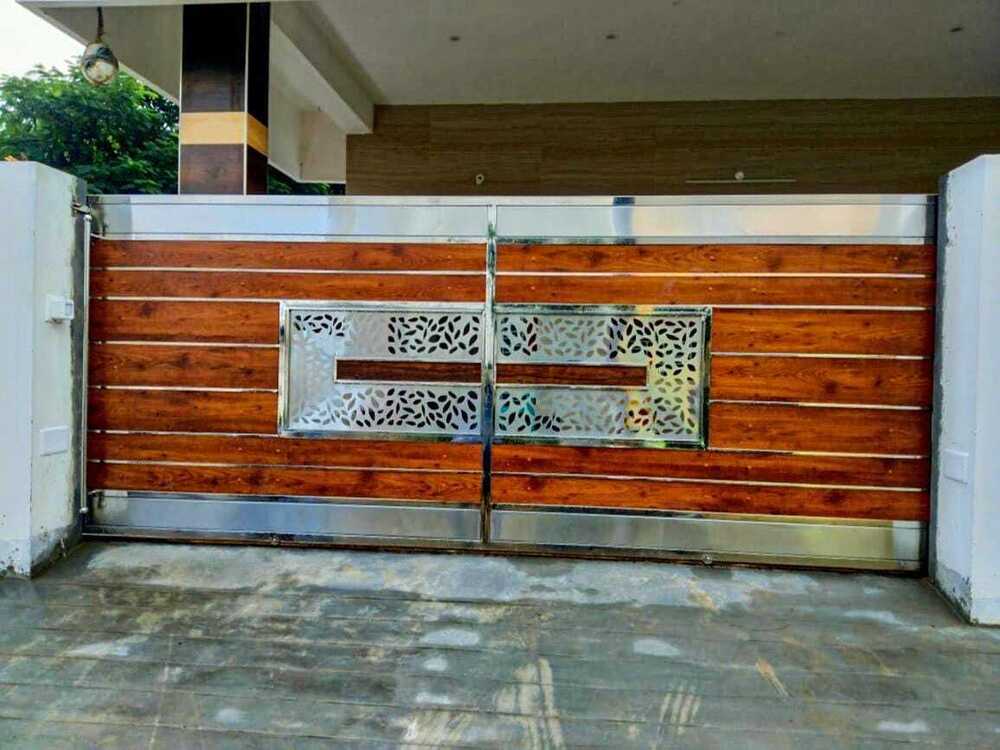 Stainless Steel Modern Hinged Gate