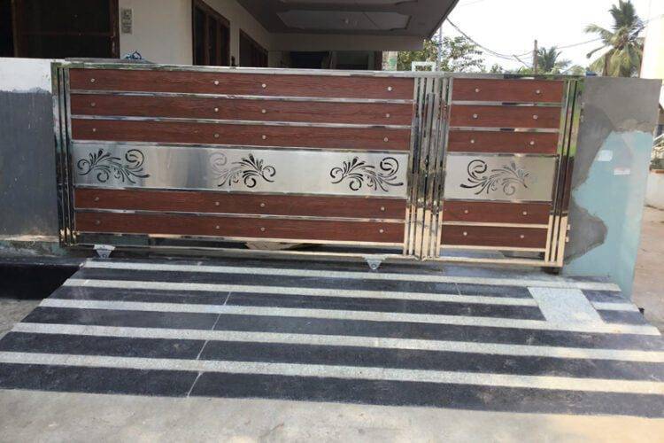 Stainless Steel Modern Hinged Gate