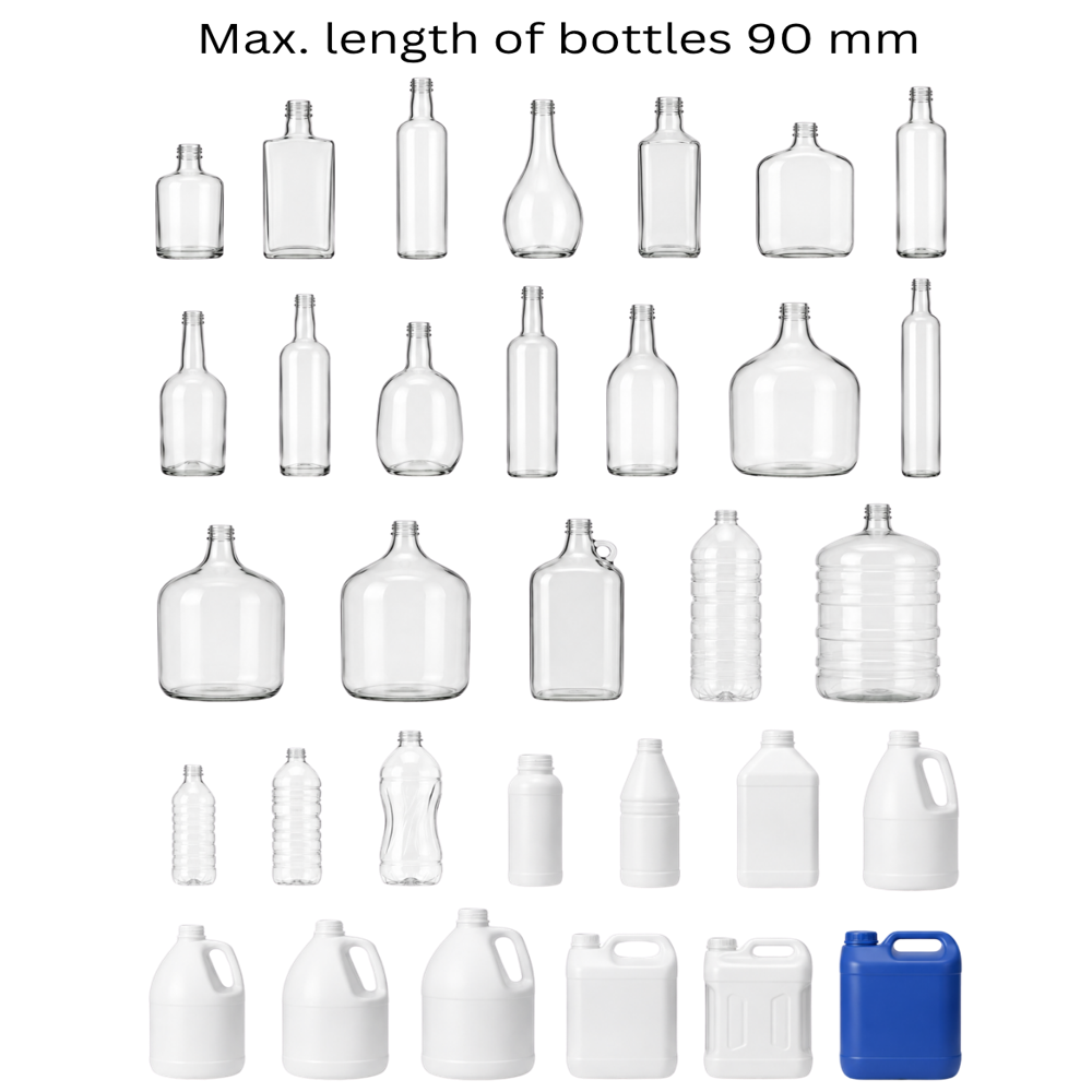 Automatic air jet bottle cleaning machine (6 head)