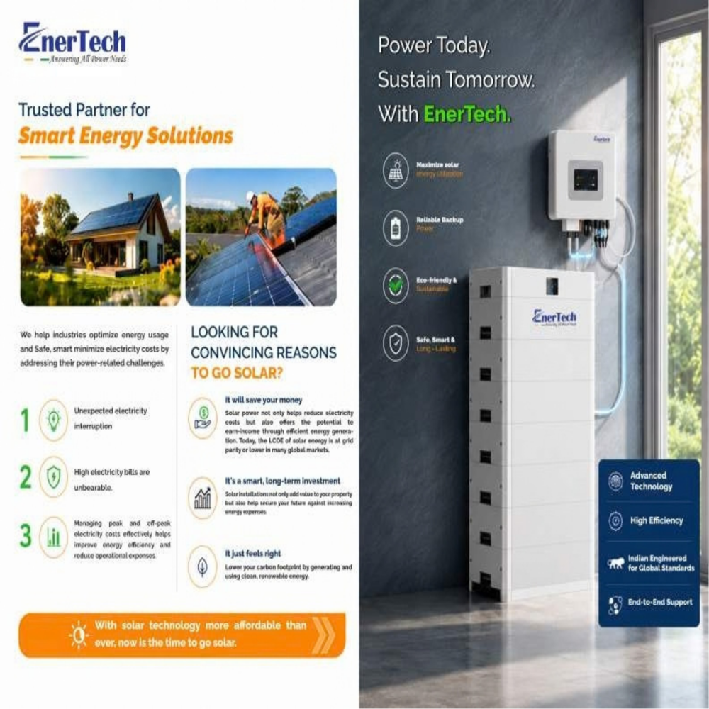 EnerTech 30 kW Three Phase Solar Hybrid Inverter