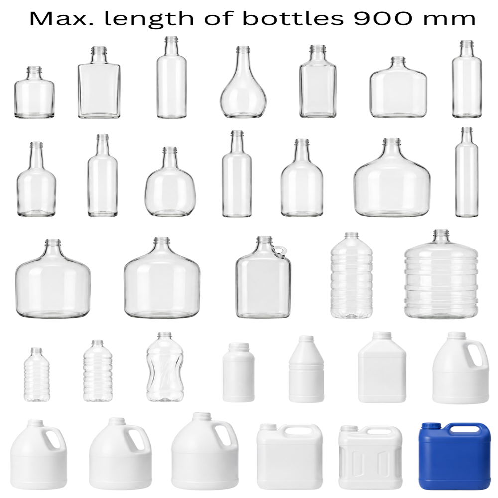 Water jet bottle cleaning machine 