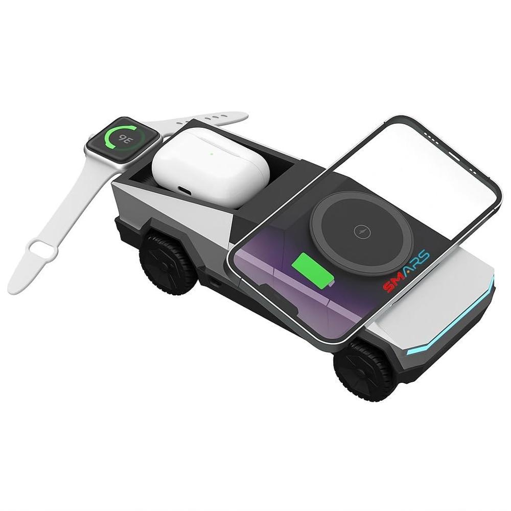 Cybertruck Style 3 In 1 Wireless Charger