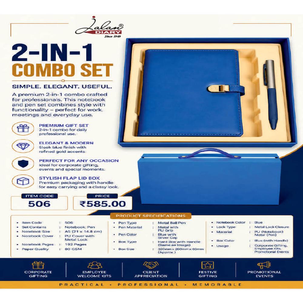 Jalan Item Code -506 2-in-1 Combo Set - Color: Bule