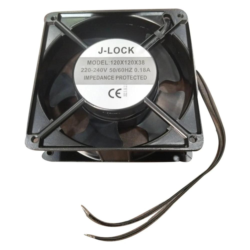 J Lock 120X120X38 220/240V Ac 0.18A 12038Mm Ball Bearing Industrial Axial Cooling Fan - Blade Material: Plastic