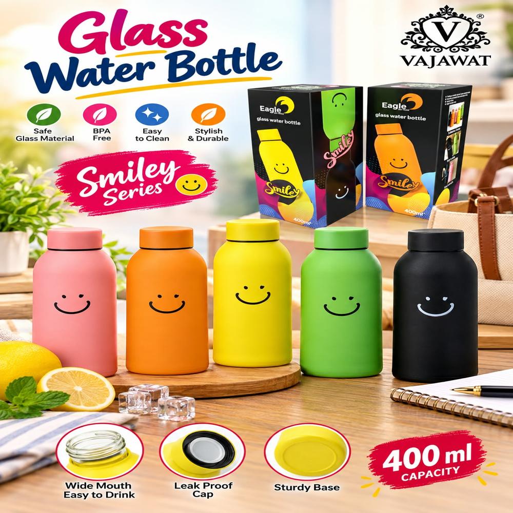 Smile Glass Bottle 400 ML