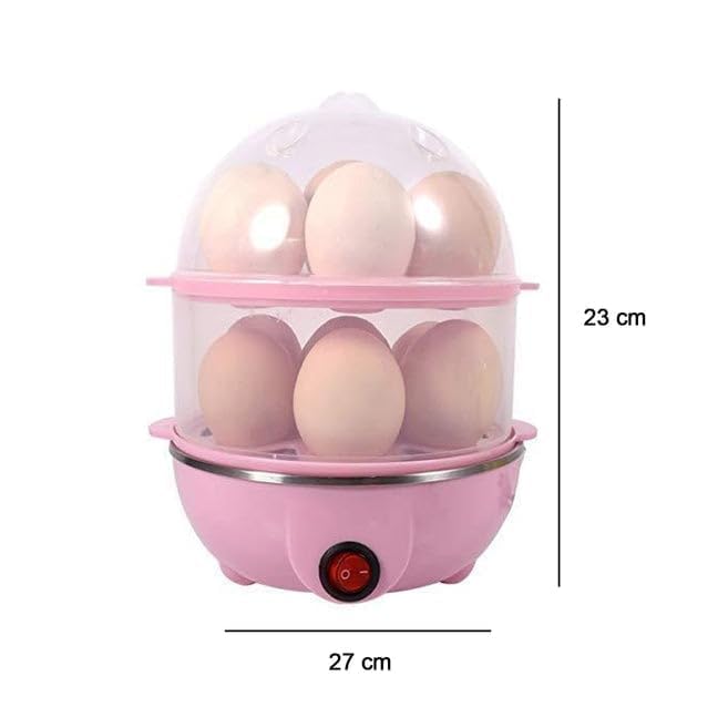 Double Layer Egg Boiler - Color: Pink