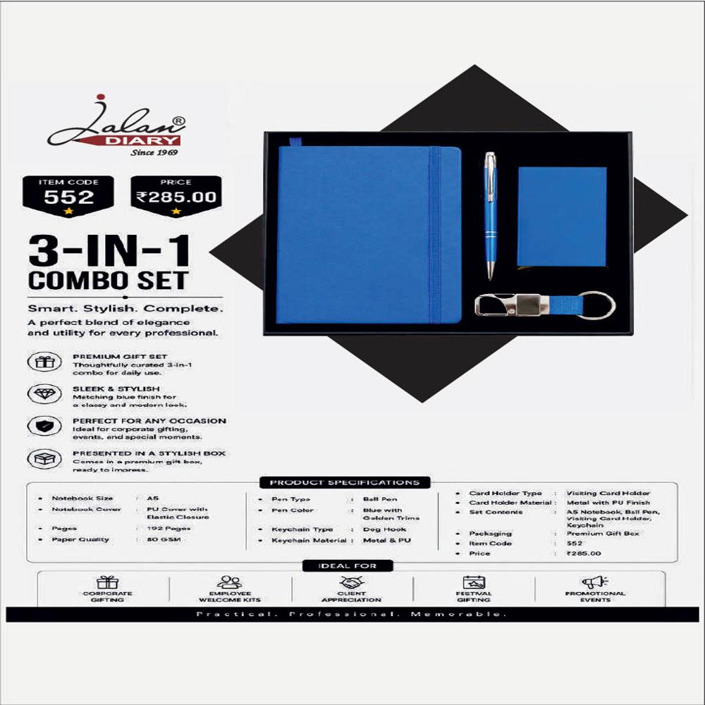 Jalan Itemcode-552 3-in-1 Combo Set - Color: Blue