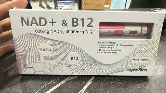 Original Synedica NAD+ & B12 Peptide 40mg GLP Injection Pen Kit