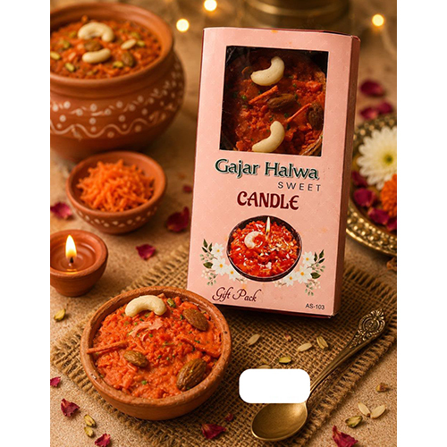 Gajar Halwa Sweet Candle
