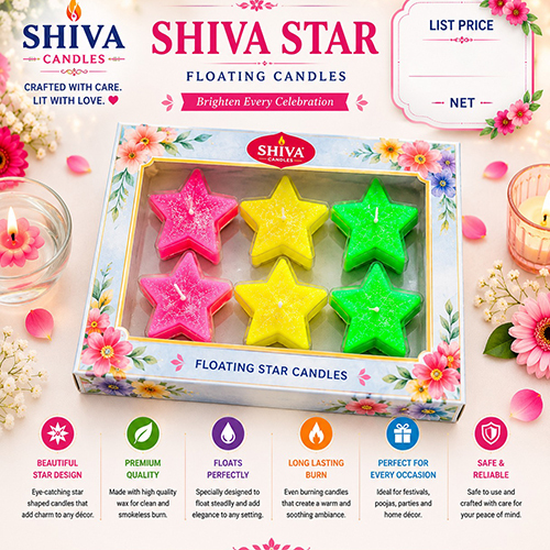 Shiva Star Floating Candle