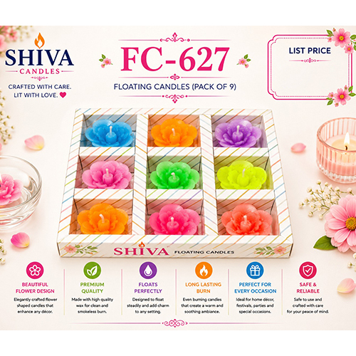 FC-627 Floating Candle Pack Of 9