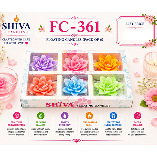FC-361 Floating Candle Pack Of 6