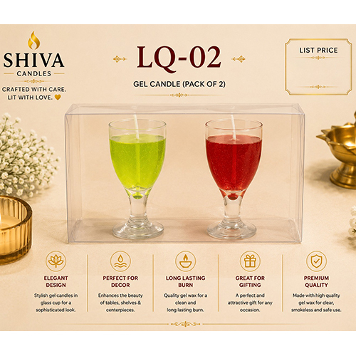 LQ-02 Gel Candle Pack Of 2