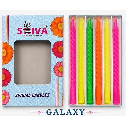 Galaxy Spiral Candle