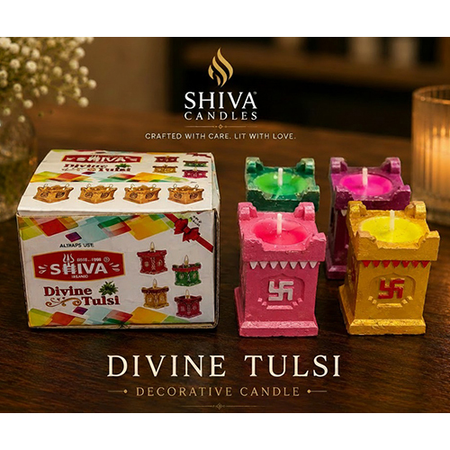 Divine Tulsi Decorative Candle
