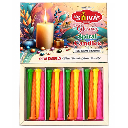 Roshni Glorious Spiral Candle