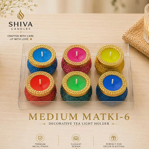 Medium Matki-6 Decorative Tealight Holder