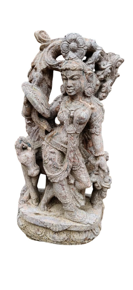 Stone Devdasi Decorative Statue