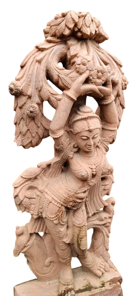 Stone Devdasi Decorative Statue