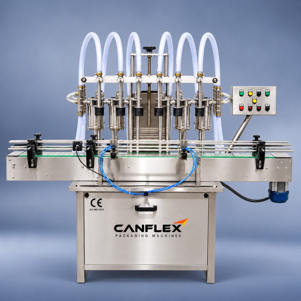 Automatic bottle filling machine volumetric (6 head)
