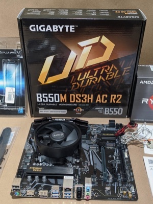 New Gigabytes B550M Motherboard