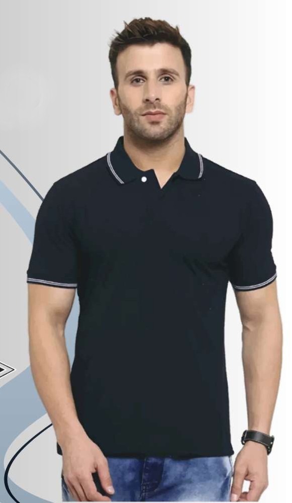 Green Polo Navy Blue