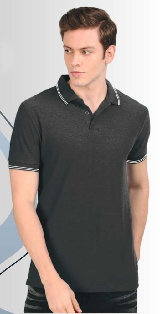 Green Polo Charcoal Grey