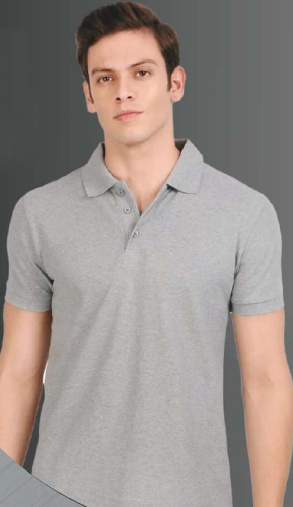 Solid Polo Grey