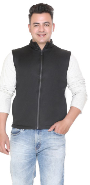 Winbarg Black Sleeveless Jacket