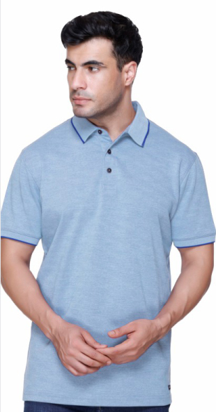 Winabarg Sky Blue Melange Polo