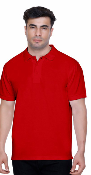 Winbarg Red Cotton Poly Polo