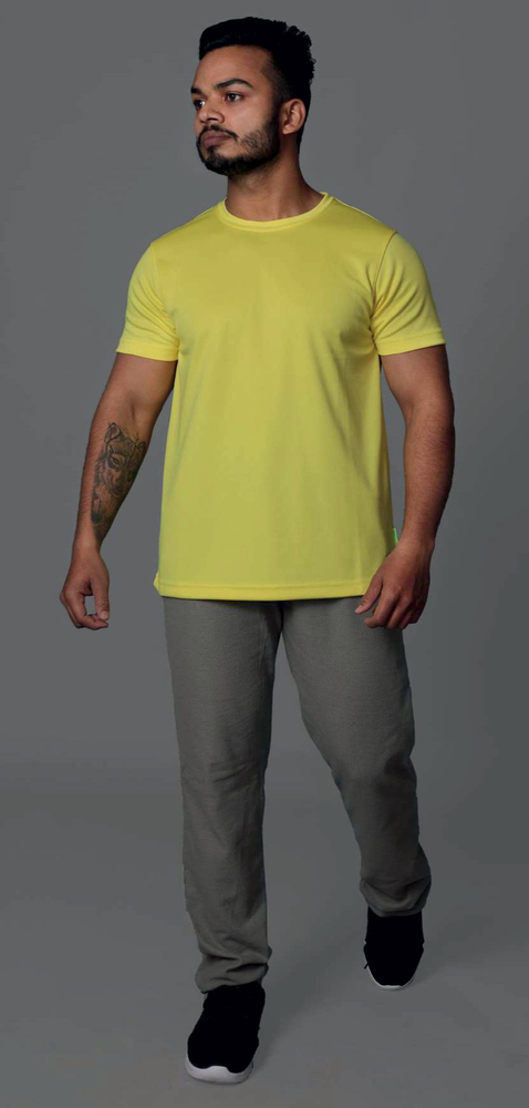 Yellow Dryfit High O2 Round Neck