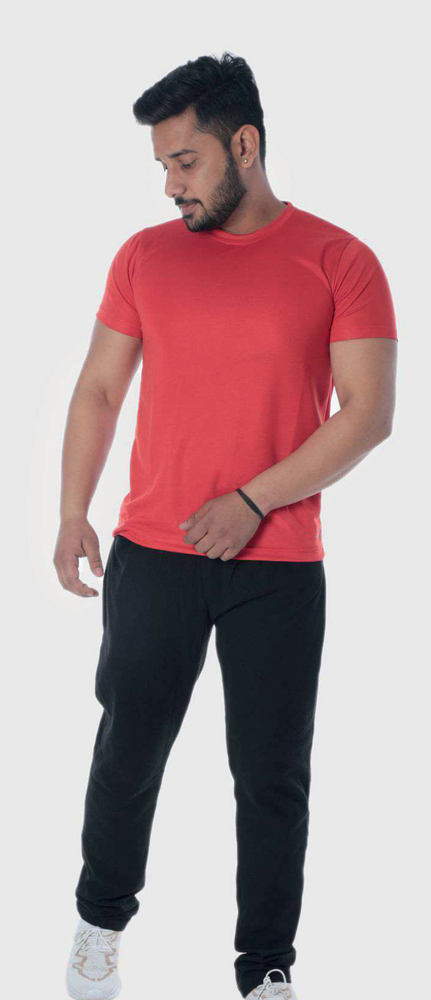 Red Dryfit High O2 Round Neck