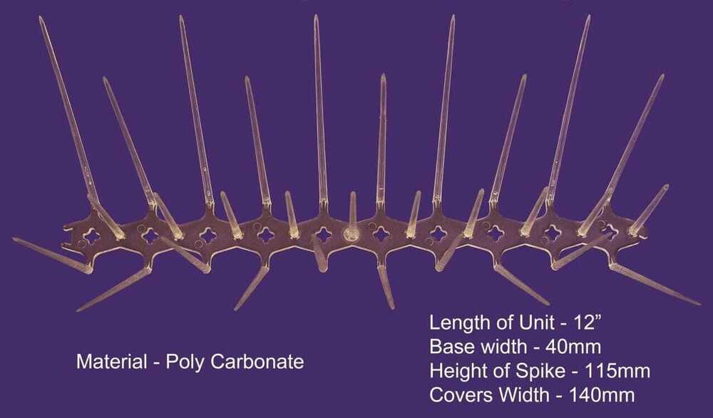 Polycarbonate Anti Bird Spike