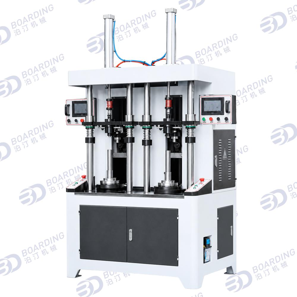 Vacuum Flask 2 Stations CNC Edge Beading & Pressing Machine