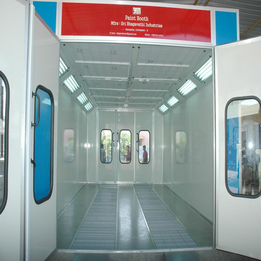 Liquid Paint Booth - Customized Size | Electric, White & Blue, Durable, 220 To 415 Voltage, 1 Year Warranty, Industrial Usage