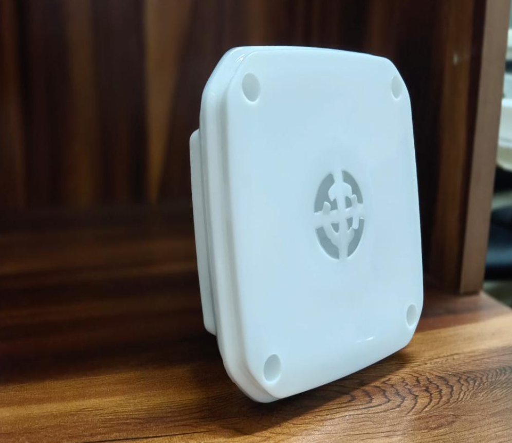 Milky White Cctv Camera Junction Box - Material: Plastic