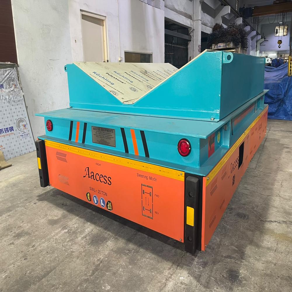 20 Ton Battery Operated Coil Transfer Rail Trolley
