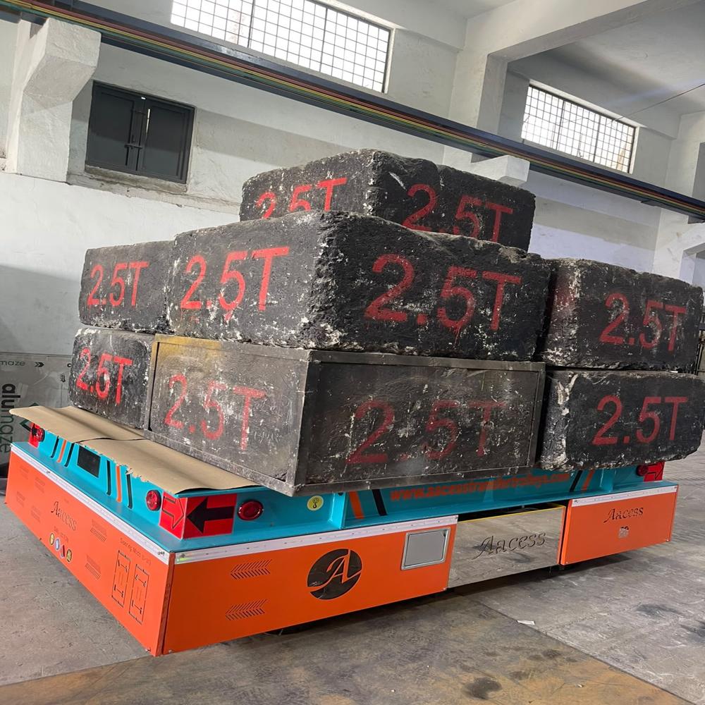 20 Ton Battery Operated Coil Transfer Rail Trolley