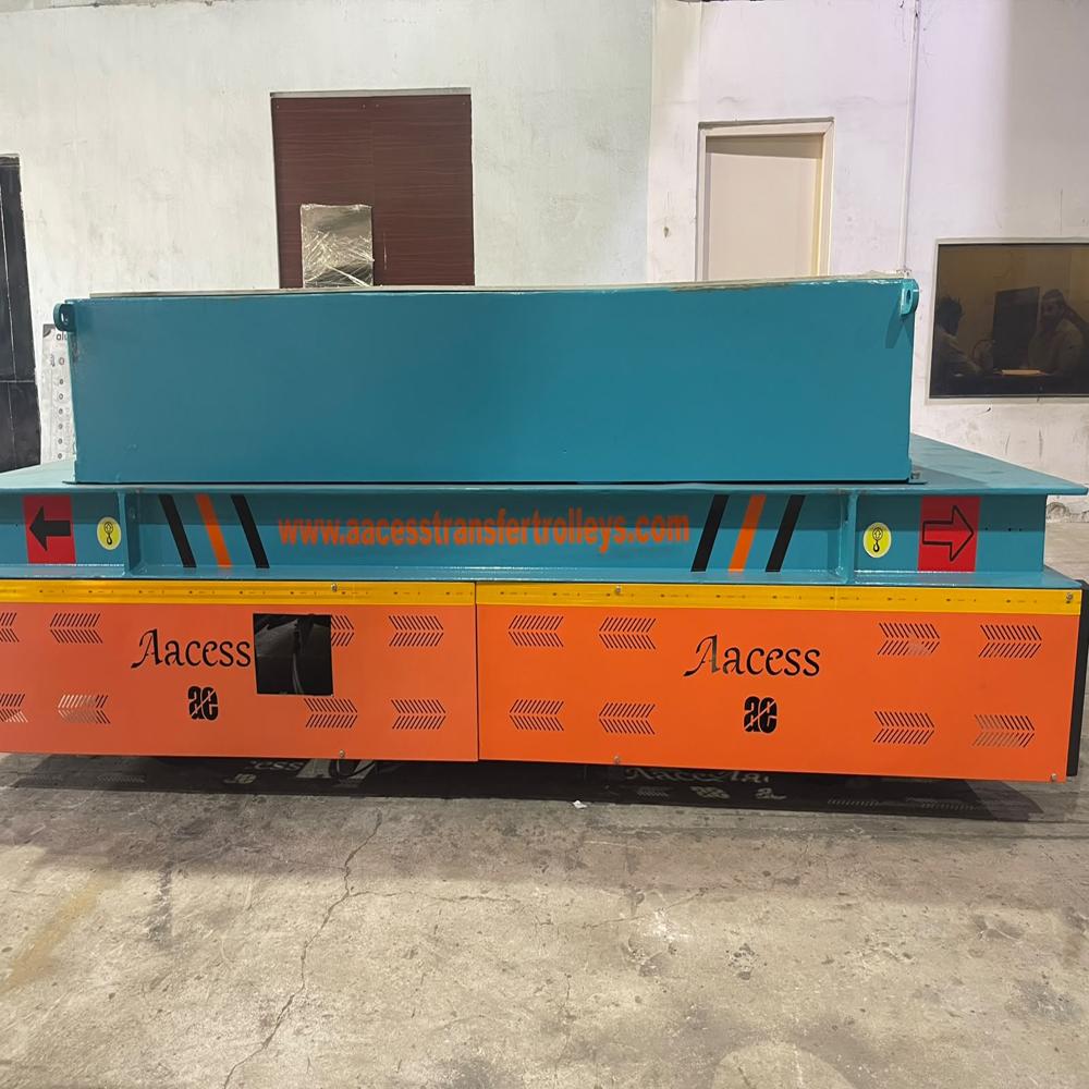 20 Ton Battery Operated Coil Transfer Rail Trolley